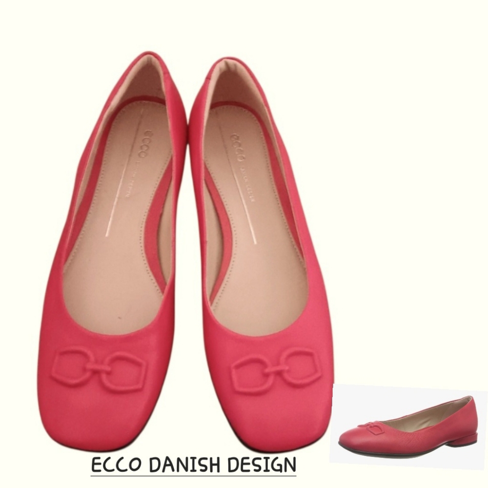 Hibiscus  ECCO Anine Squared Ballet Flat **Worn Once**